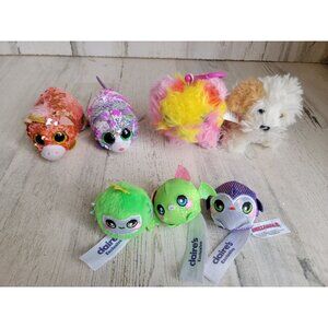 Plush mini dog cat bat unicorn stuffed animal accessory set penguin